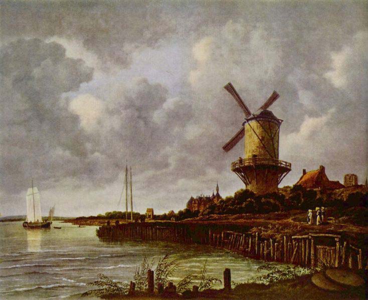 Tower Mill at Wijk bij Duurstede, Netherlands,